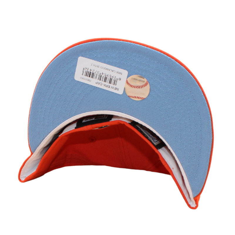 California Angels Cooperstown 59Fifty Fitted 35th Anniversary - Orange/Sky