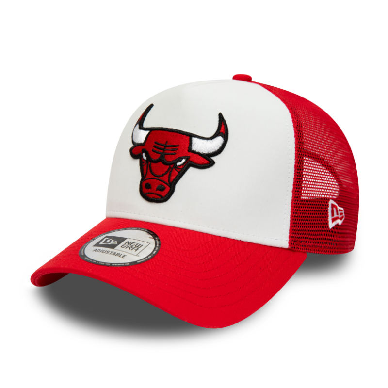 Chicago Bulls Team Color Block A-Frame Trucker - White/Red