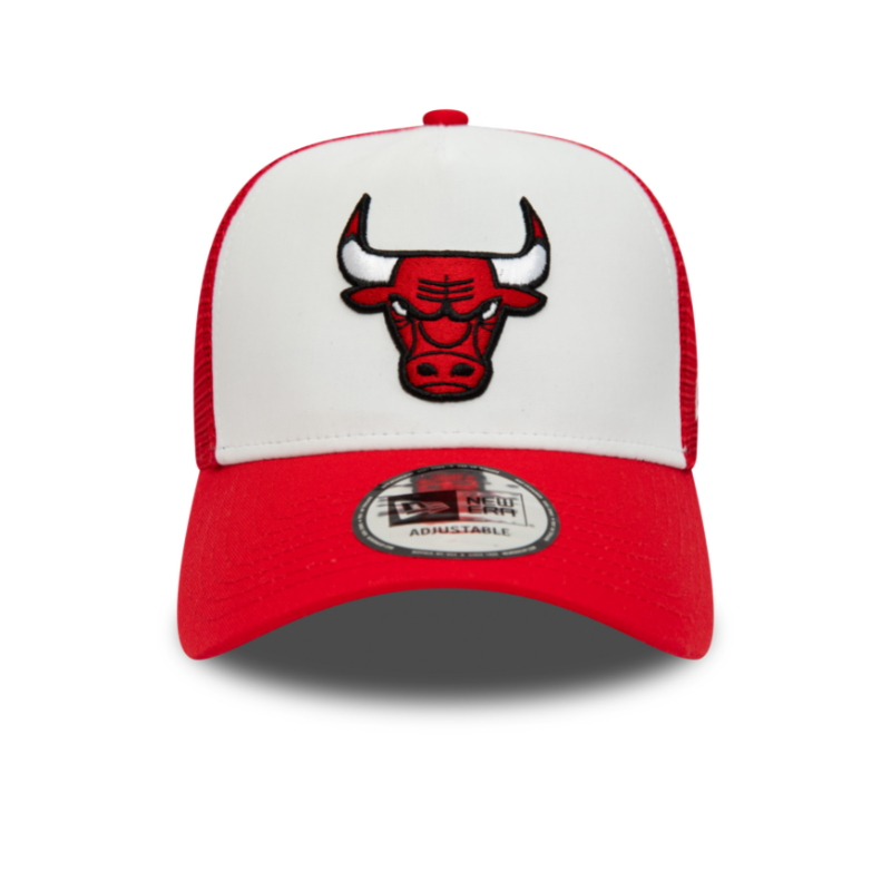 Chicago Bulls Team Color Block A-Frame Trucker - White/Red