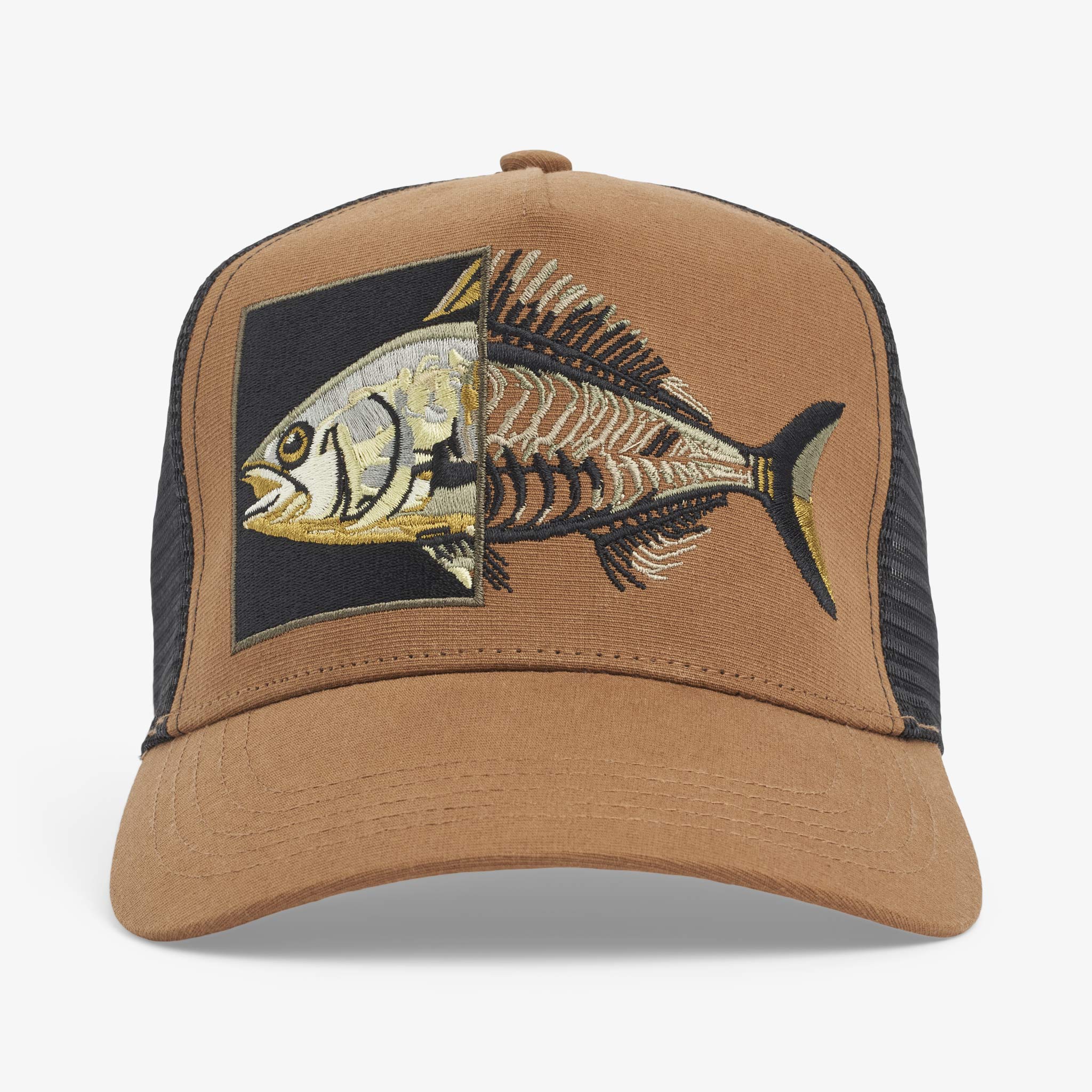 Upfront Nordic Headwear - APOLLO Trucker Cap - Brown Online salg