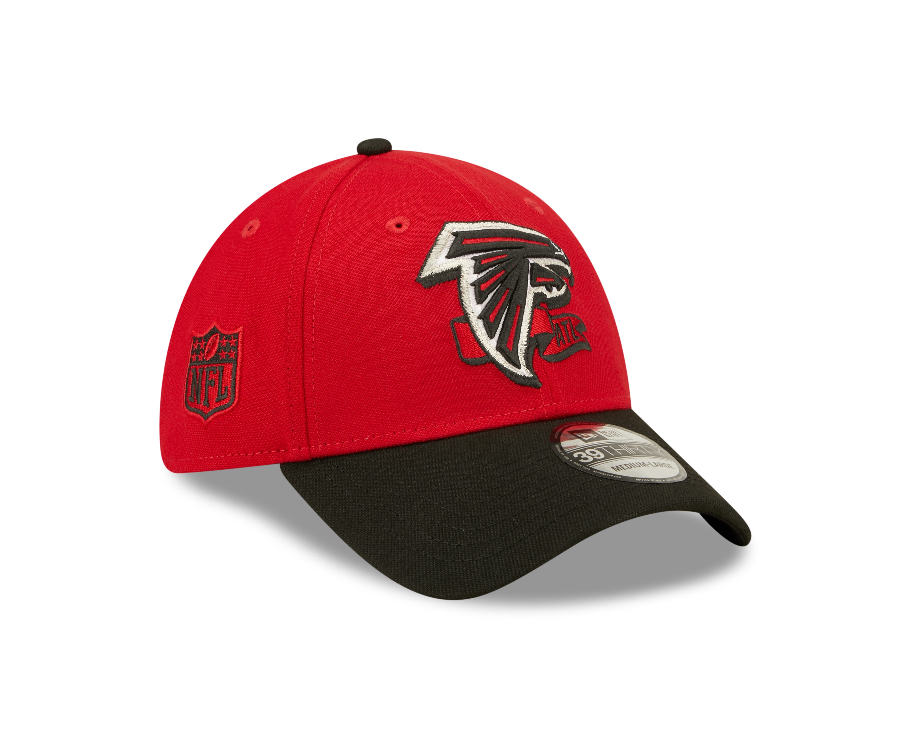 Atlanta Falcons NFL Sideline 2022 39THIRTY Stretch Fit Cap - Red/Black