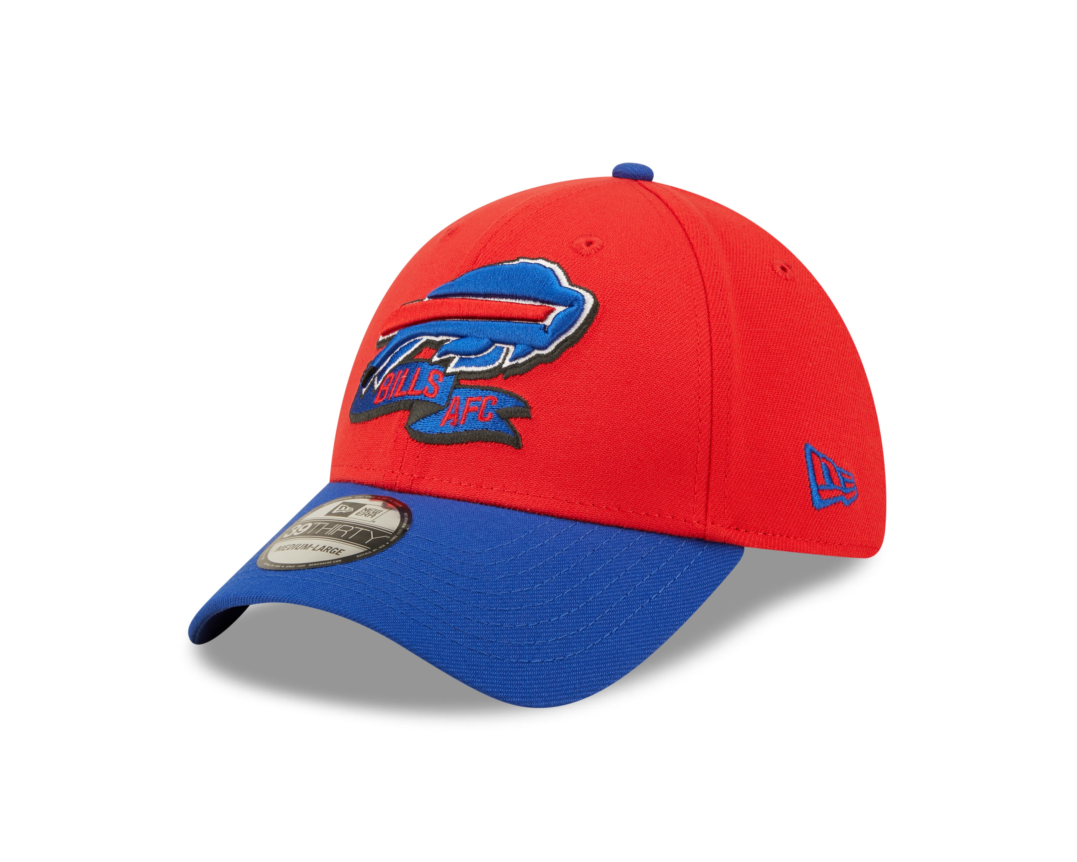 Buffalo Bills NFL Sideline 2022 39THIRTY Stretch Fit Cap - Red/Blue