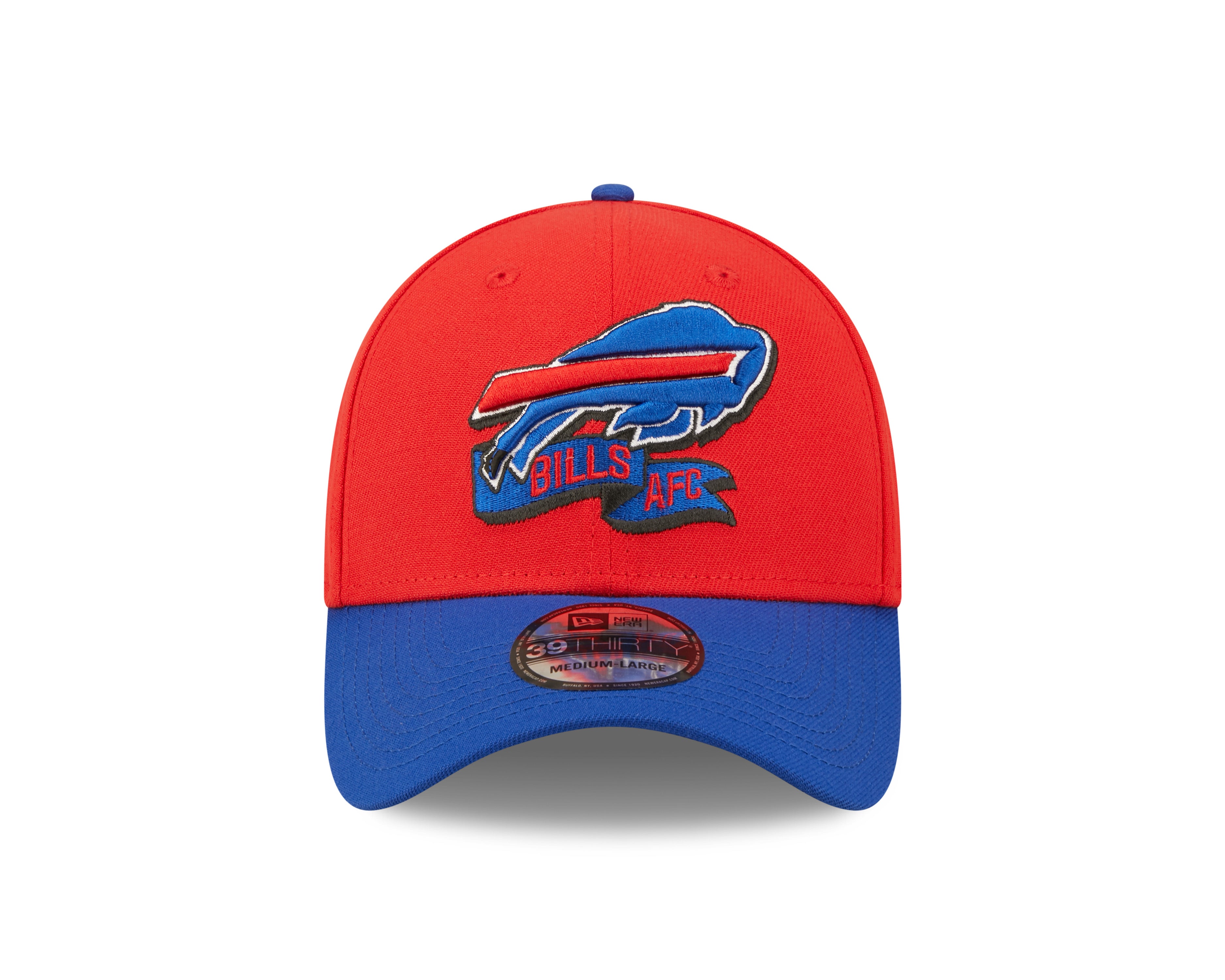 Buffalo Bills NFL Sideline 2022 39THIRTY Stretch Fit Cap - Red/Blue