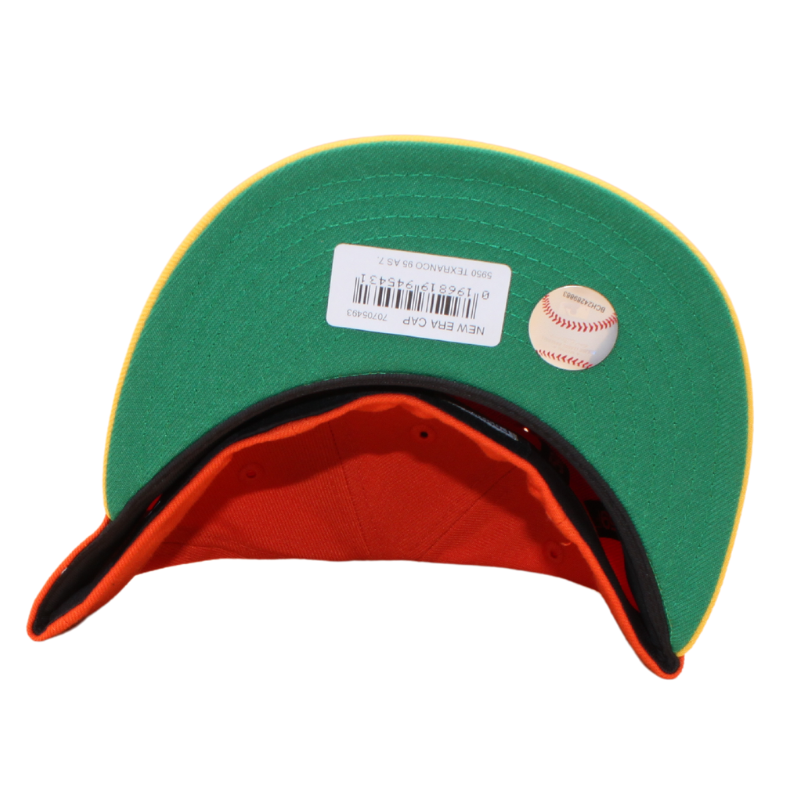Texas Rangers Cooperstown 59Fifty Fitted All Star Game 95 - Orange/Yellow