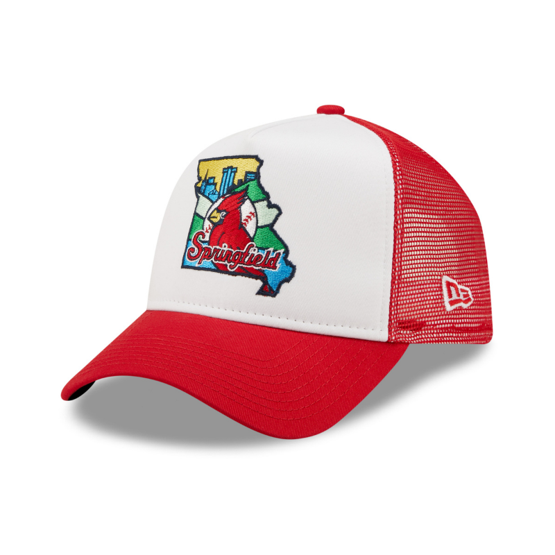 Springfield Cardinals MiLB Red A-Frame Trucker Cap Online Hot Salg