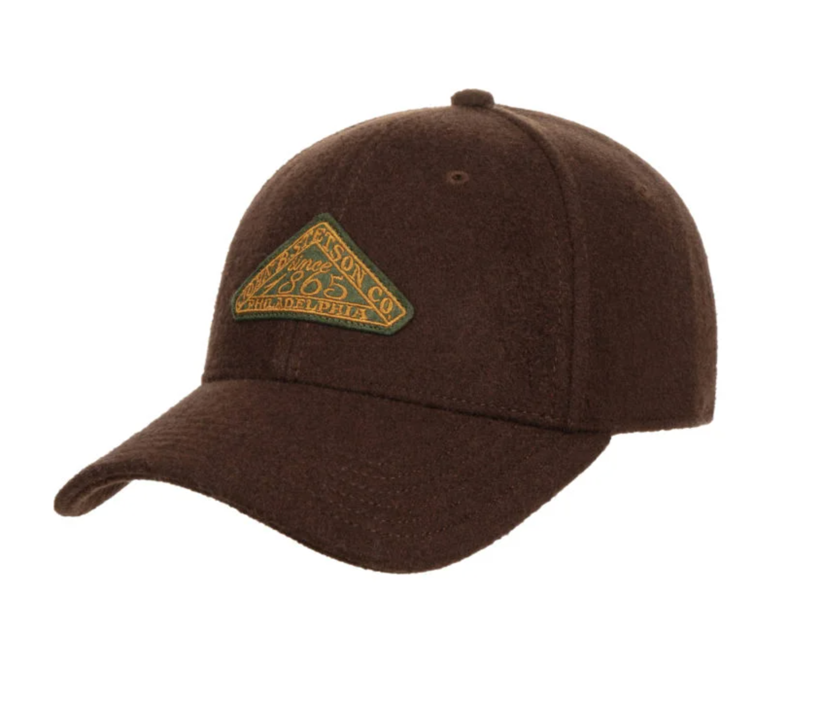 Stetson - Baseball Cap - Vintage Logo Patch Wool - Brown