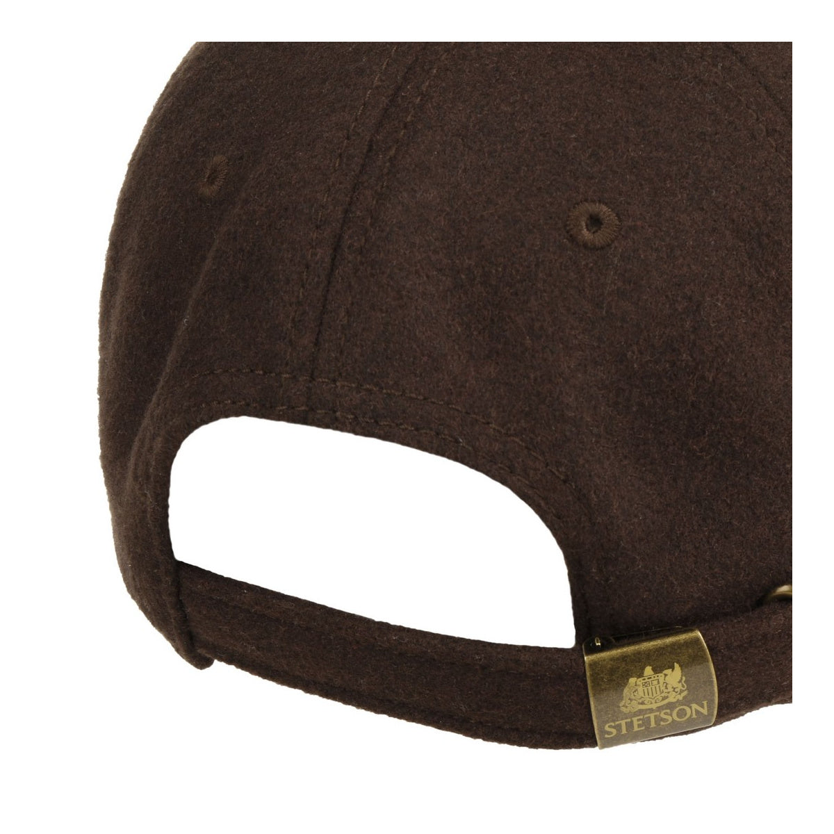 Stetson - Baseball Cap - Vintage Logo Patch Wool - Brown