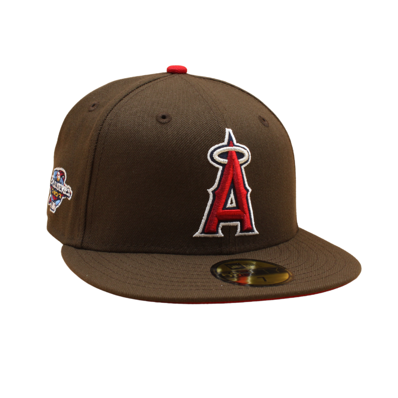 Anaheim Angeles Cooperstown 59Fifty Fitted 2002 World Series - Walnut