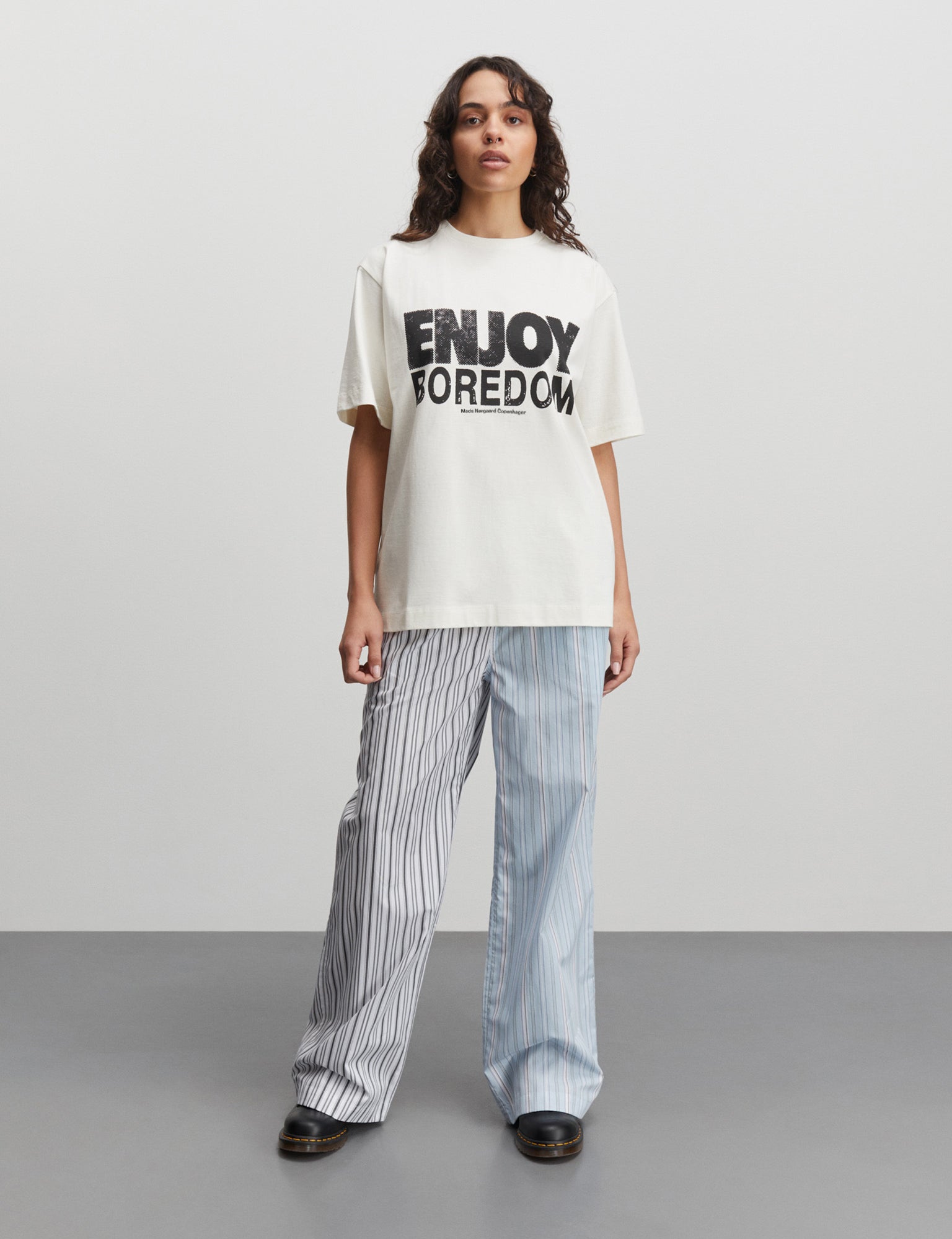 Yarpo Dagur Pants Block, Pinstripe Mix Mode