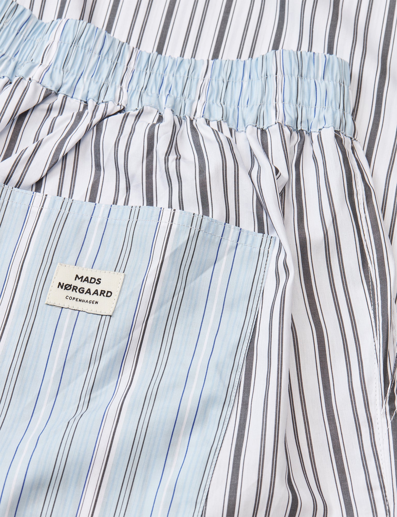 Yarpo Dagur Pants Block, Pinstripe Mix Mode