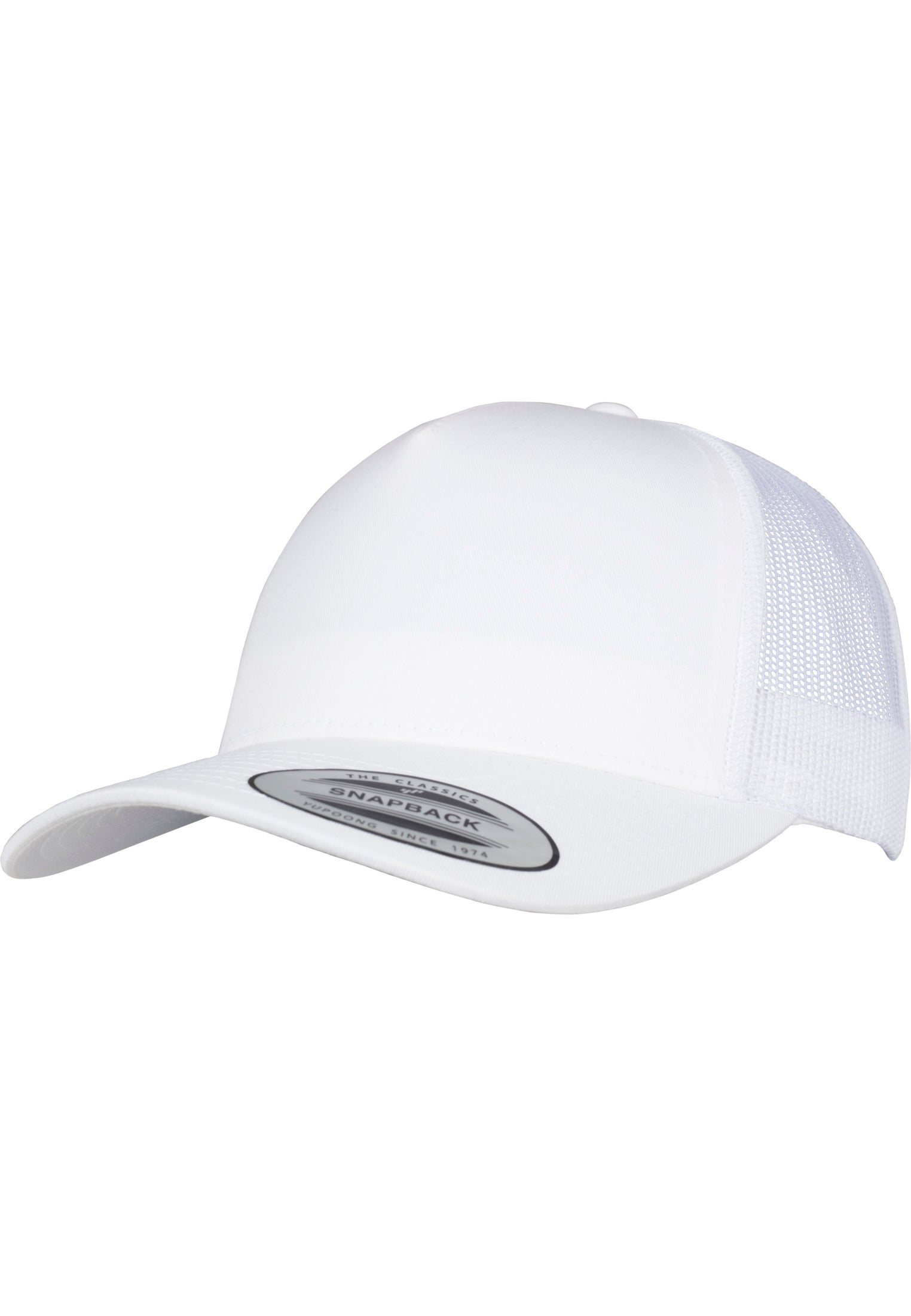 5-Panel Retro Trucker Cap - White