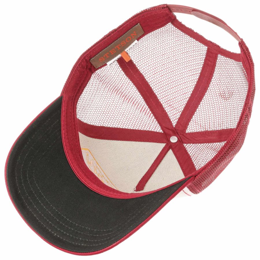 American Heritage Trucker Cap - White/Maroon