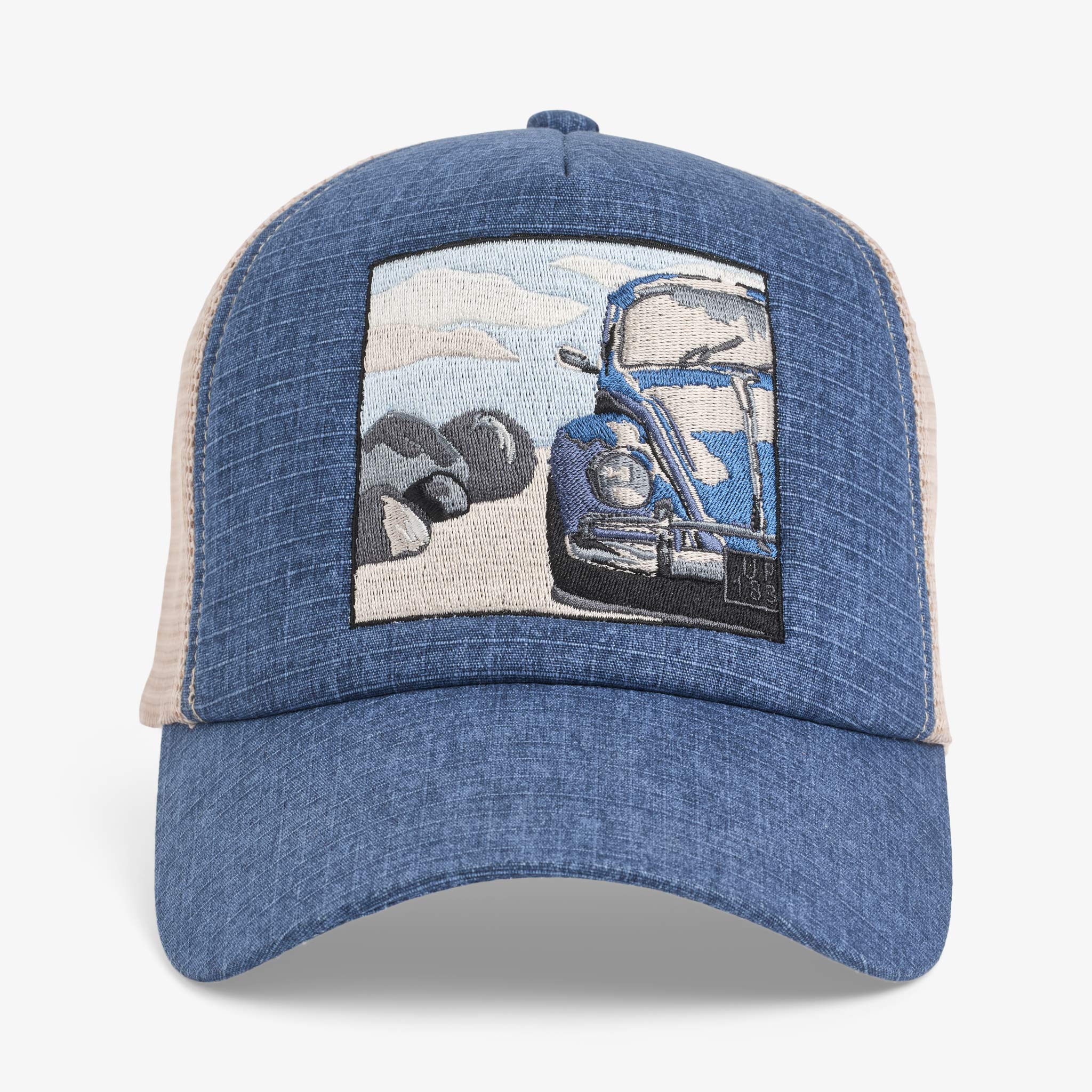 Upfront Nordic Headwear - ALLO High Trucker Cap - Dusty Blue