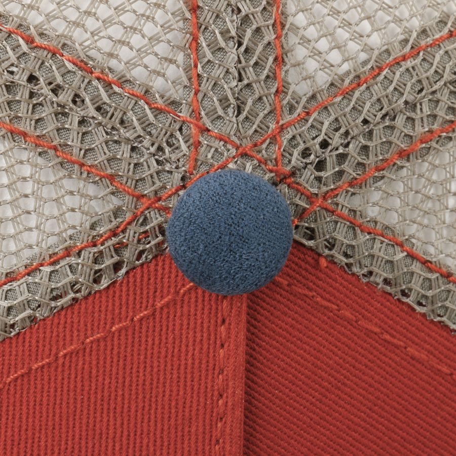 Canoe Trucker Cap - Red/Blue