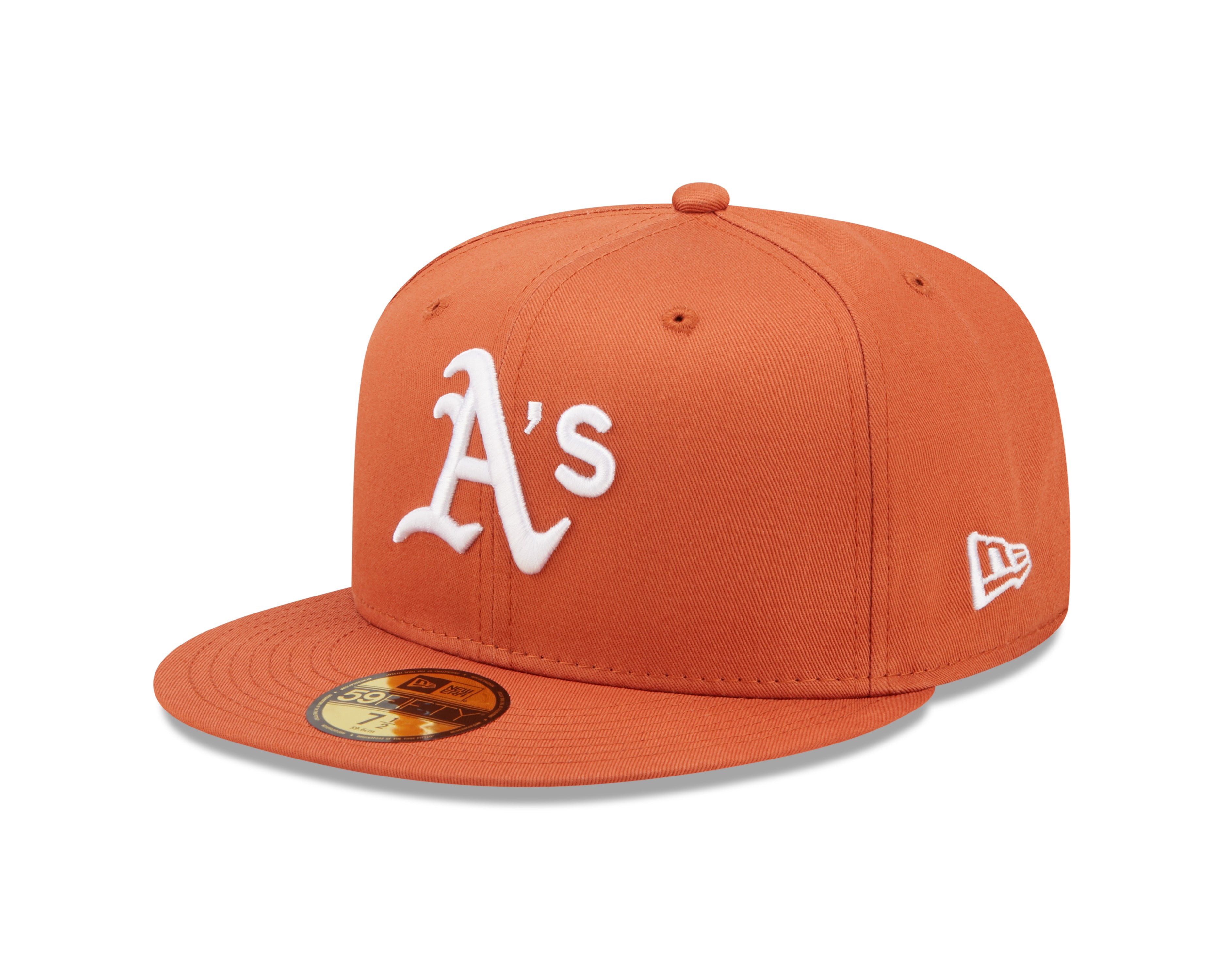 59Fifty Fitted Cap League Essential Oakland Athletics - Rust/White