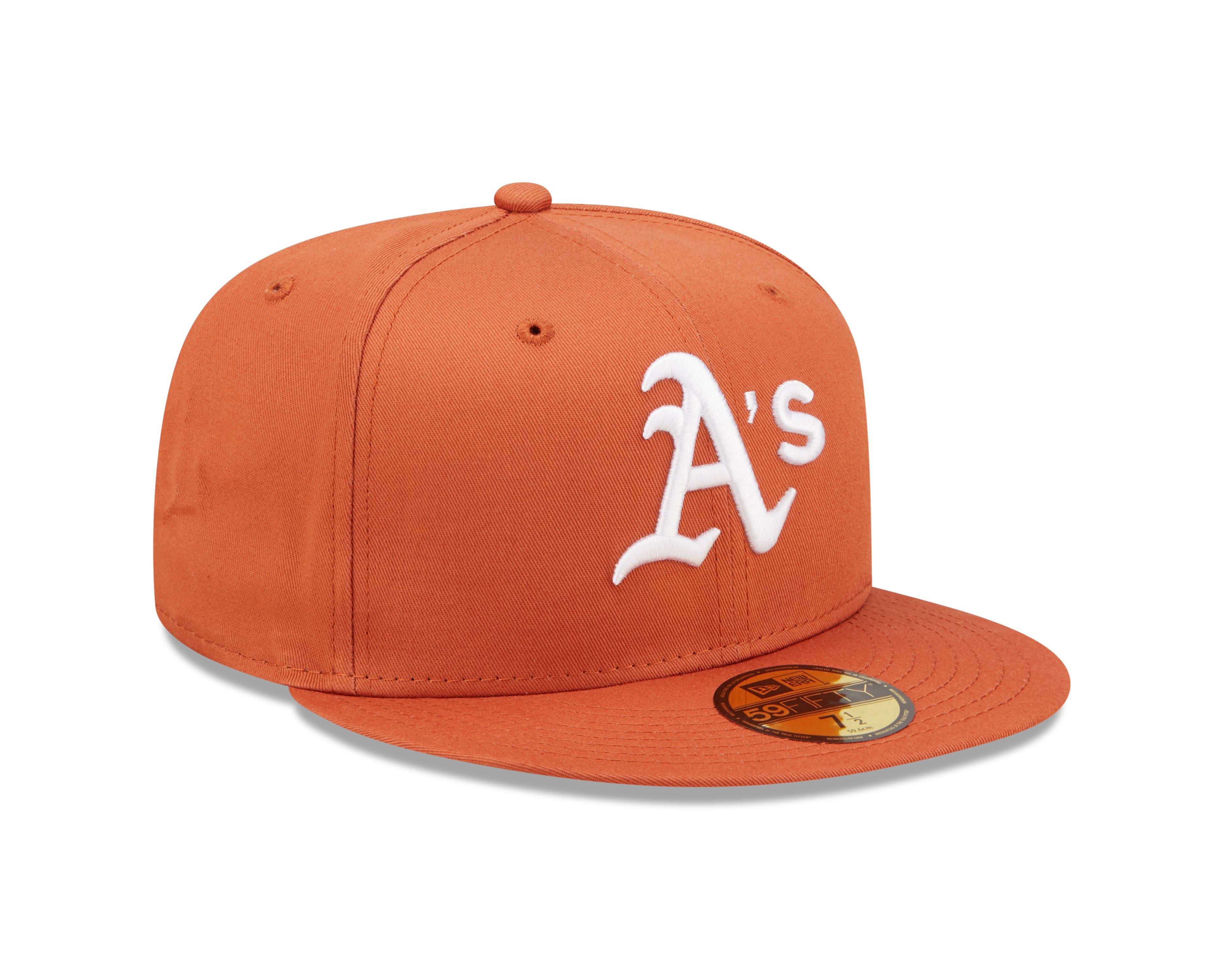 59Fifty Fitted Cap League Essential Oakland Athletics - Rust/White