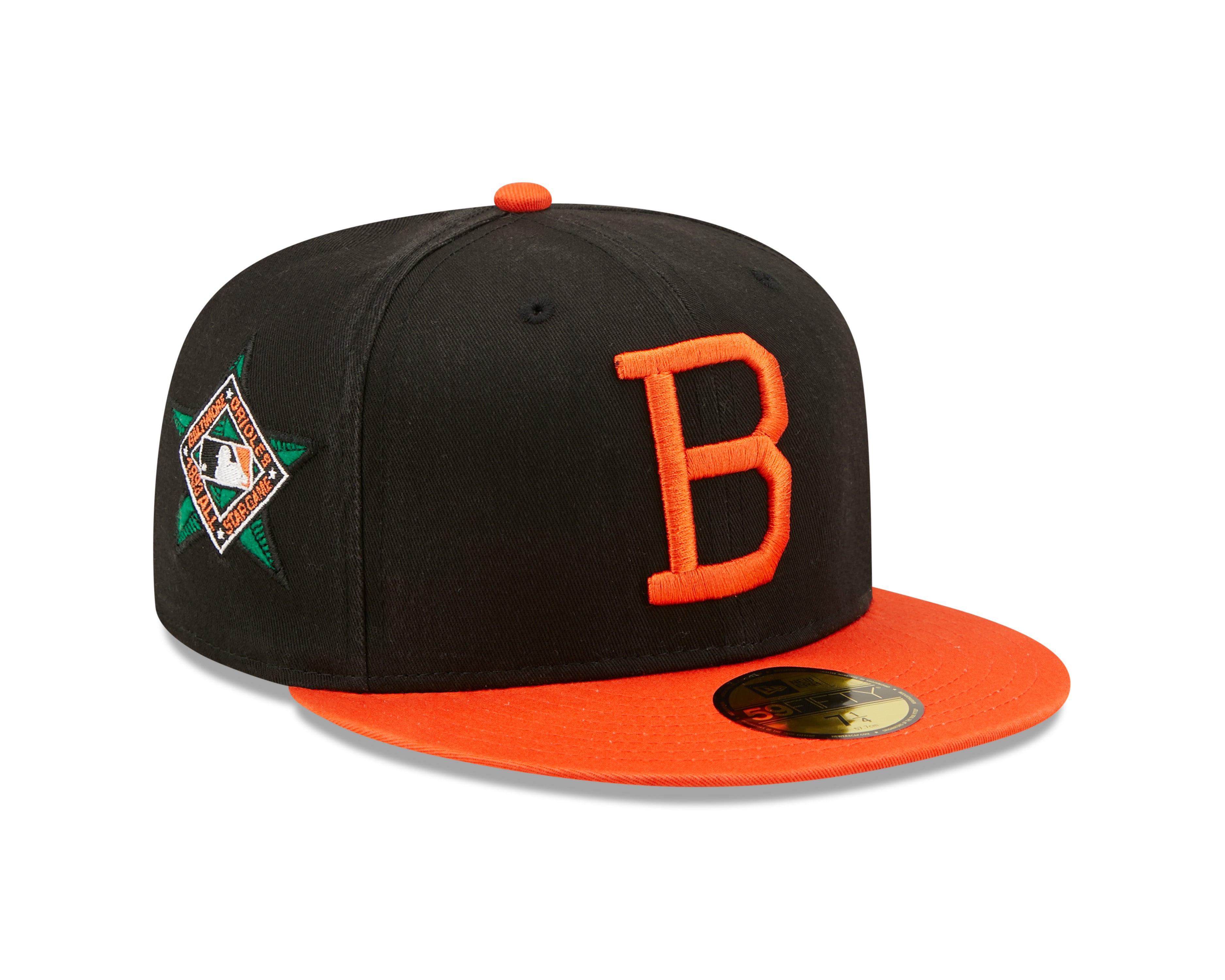 Baltimore Orioles Cooperstown Patch 59FIFTY Cap - Sort/Orange