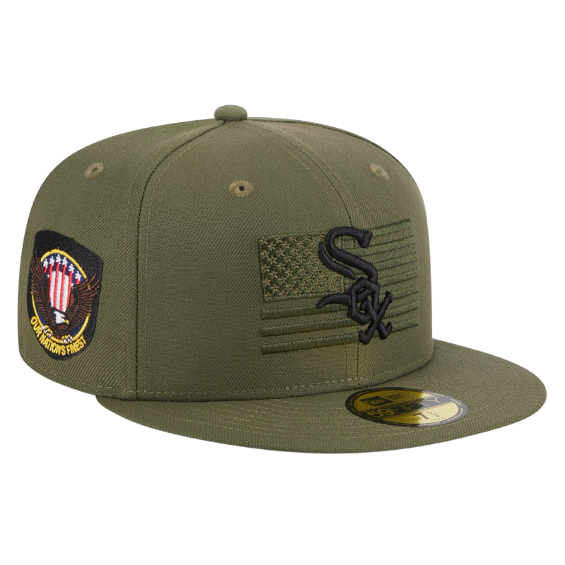 59fifty Fitted Cap Chicago White Sox Armed Forces (2023) - Olive