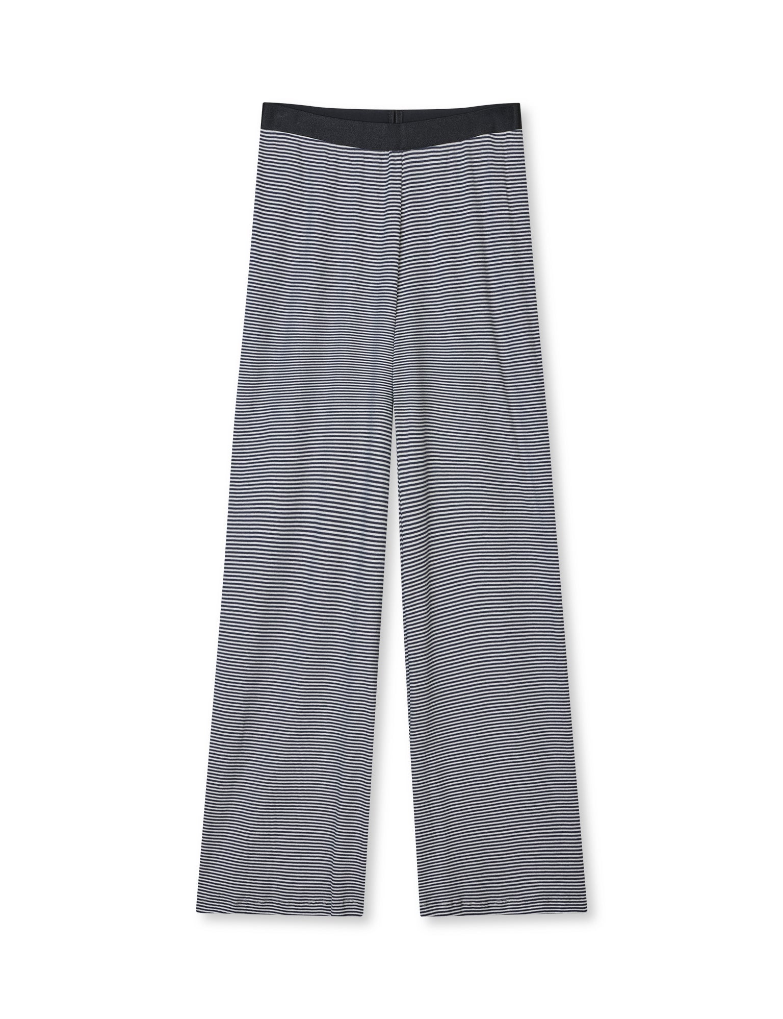 2x2 Cotton Stripe Velon Pants, Parisian Night/Vanilla Ice Udsalg