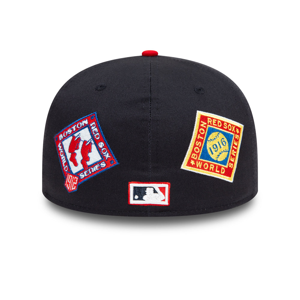 Boston Red Sox Cooperstown Patch Navy 59FIFTY Cap - Navy