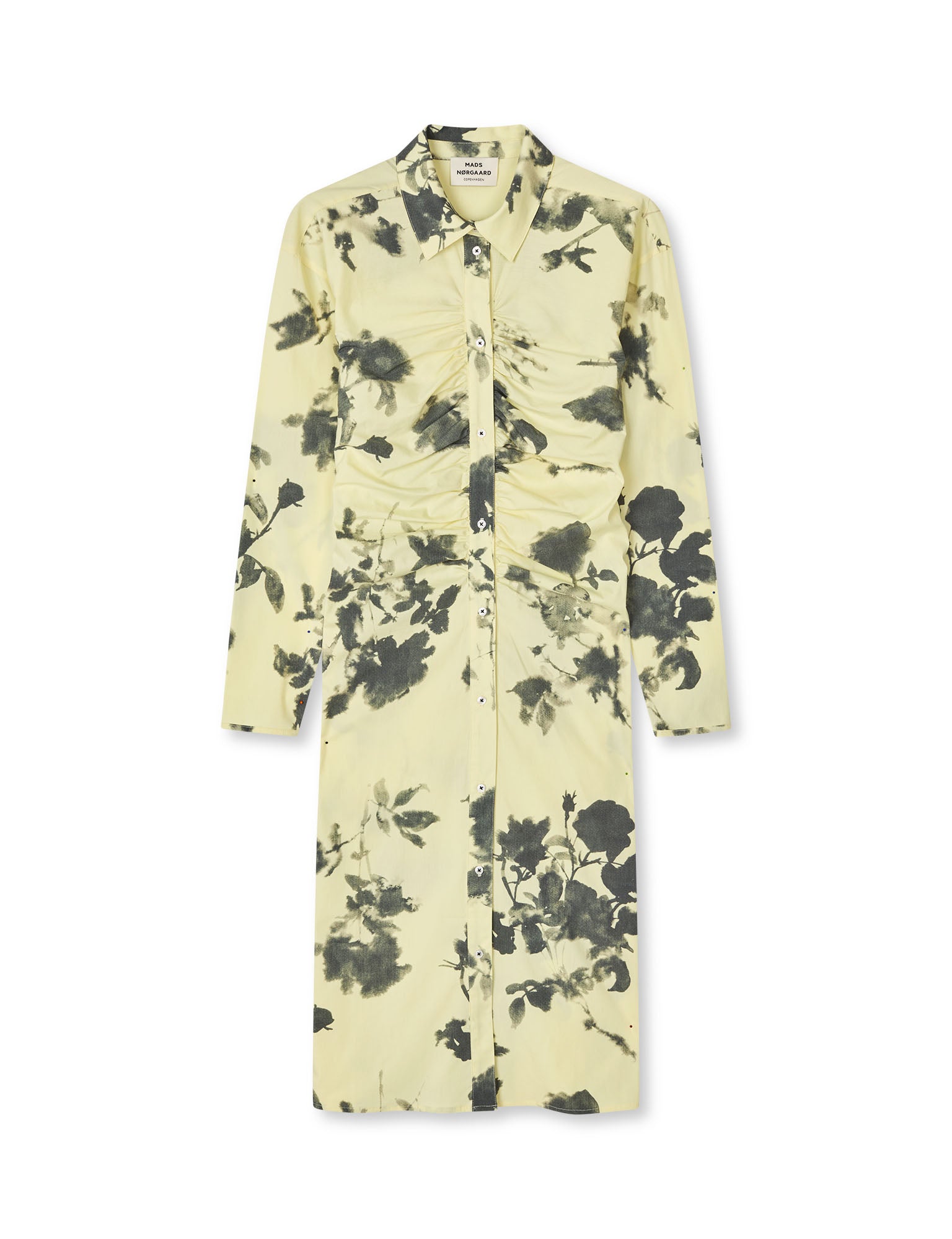 poplinea-iris-dress-aop-ink-flower-aop-tender-yellow_1.jpg Poplinea Iris Dress AOP, Ink Flower AOP/Tender Yellow