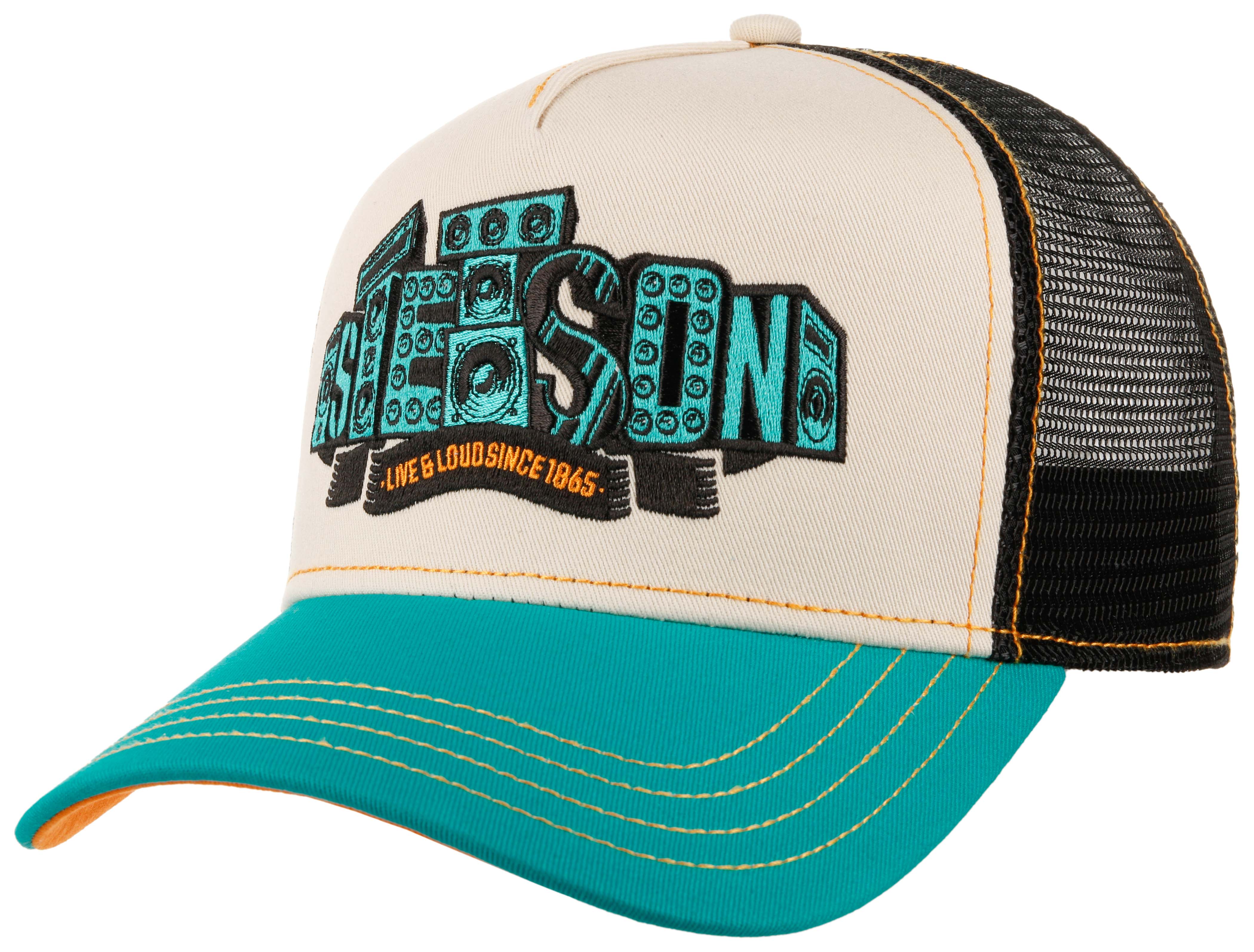 Stetson - Soundbox - Trucker Cap - Stone/Blue/Black Online nu