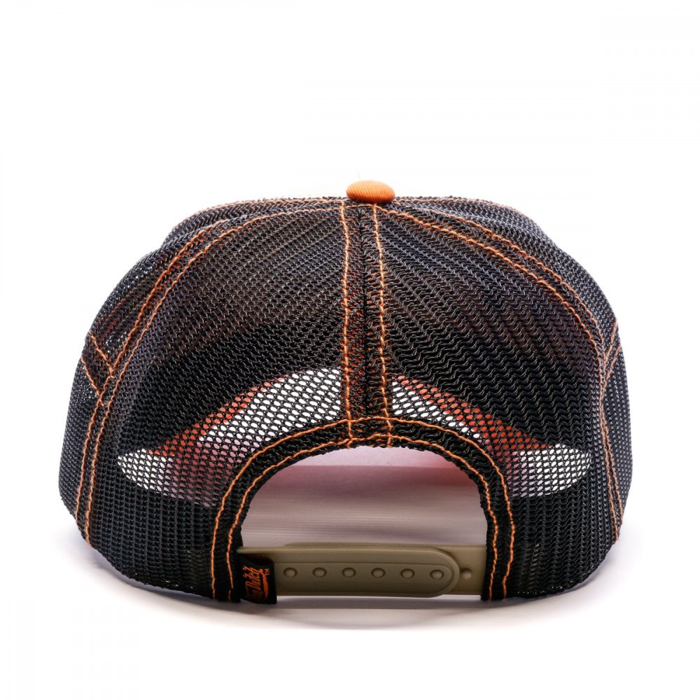Von Dutch - Oval Patch Black/Beige/Orange Trucker Cap