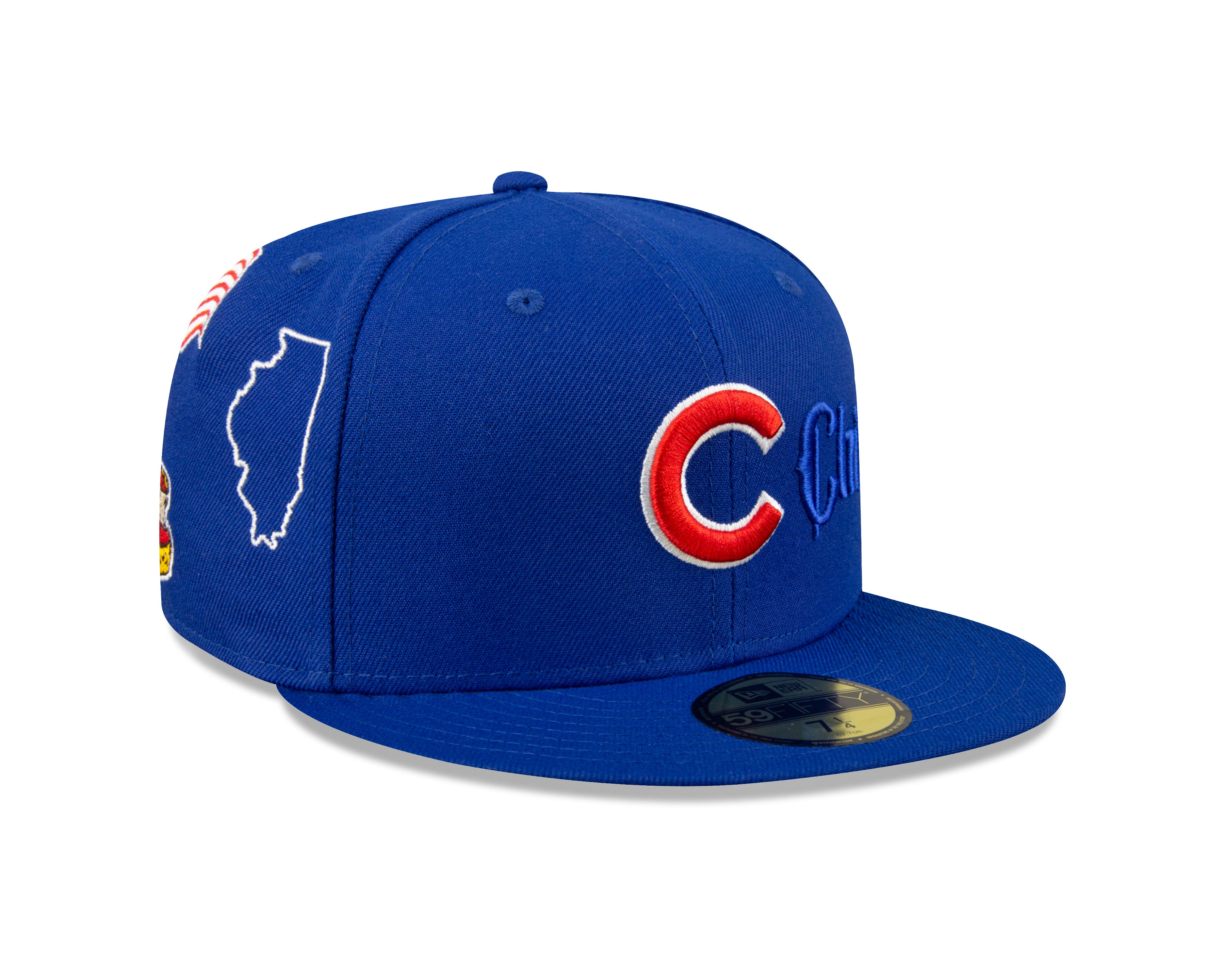 Chicago Cubs Script 59Fifty Fitted Cap - Blue
