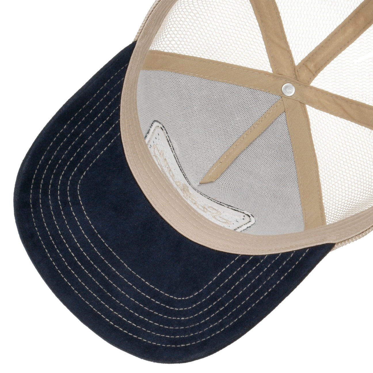 Stetson - Spark Plug Trucker Cap - Navy/Rust Orange