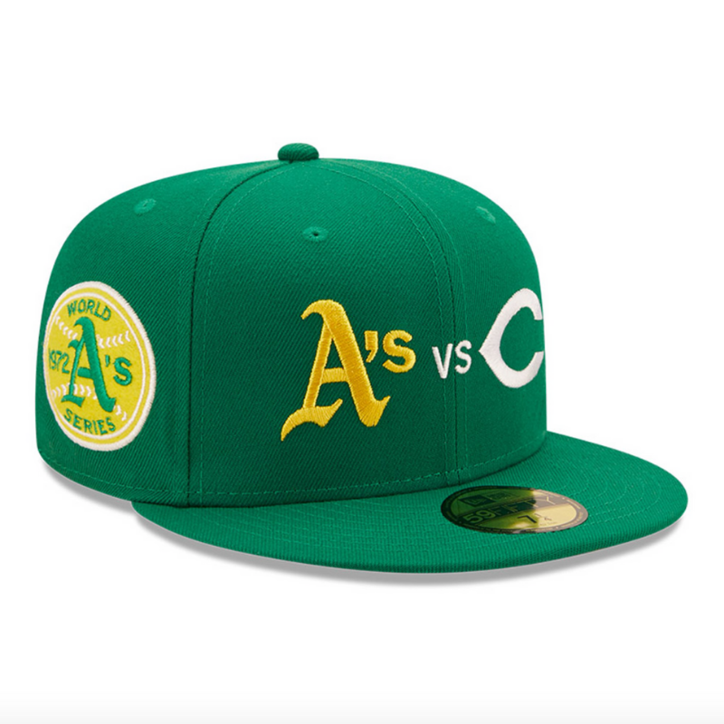 Athletics Vs California Angels Cooperstown 59FIFTY Cap - Kelly Green
