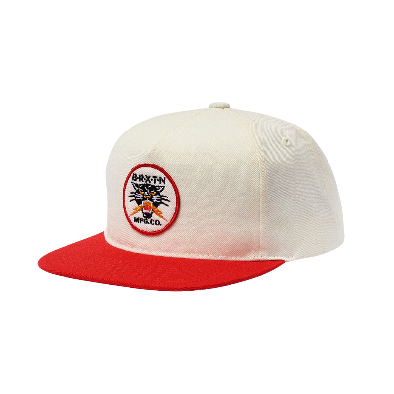 Sparks MP Snapback Cap - Off White/Aloha Red