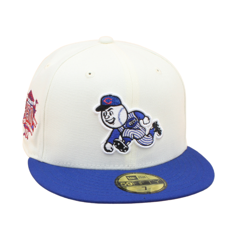 Cincinatti Reds Cooperstown 59Fifty Fitted 150 Years Anniversary - Chrome/Royal Blue