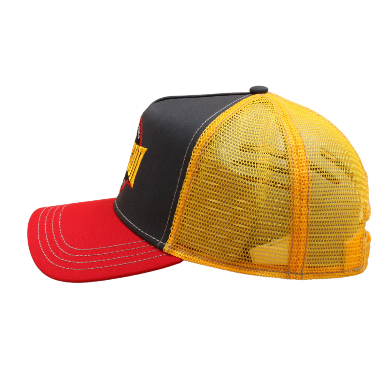 Stetson - Rocking Your World Trucker Cap - Grey/Yellow/Red