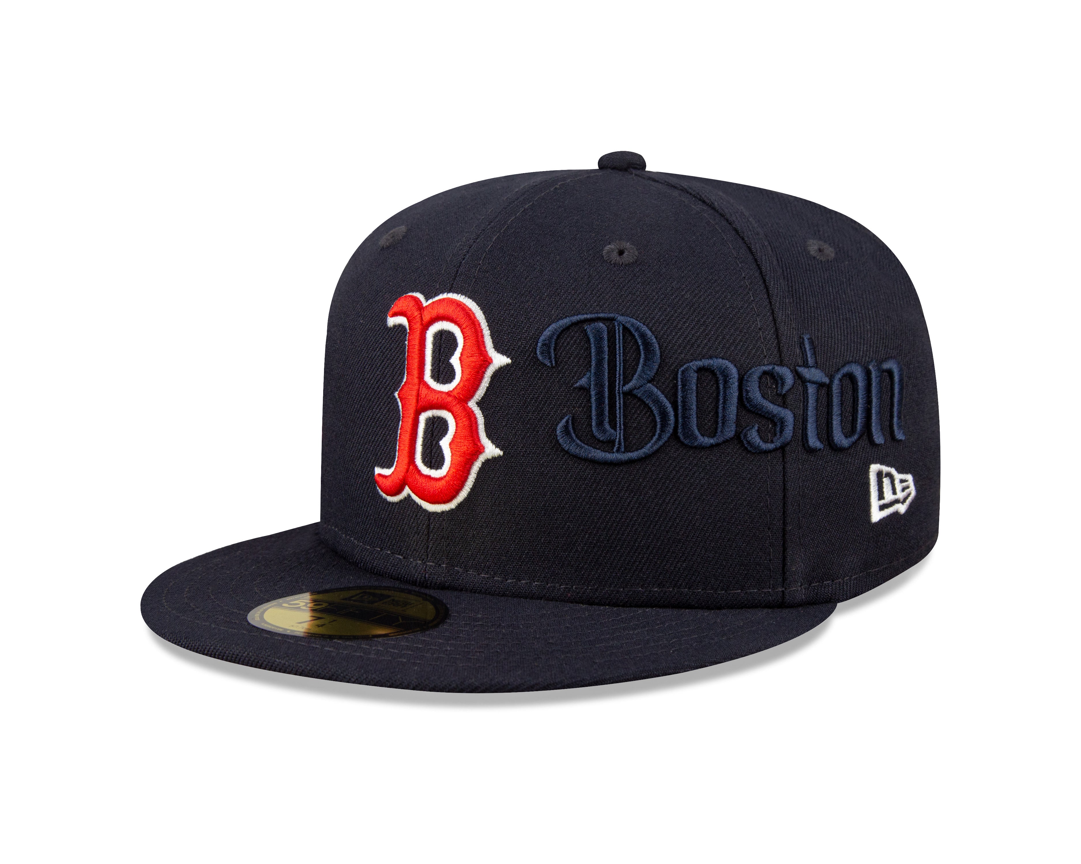 Boston Red Sox Script 59Fifty Fitted Cap - Navy