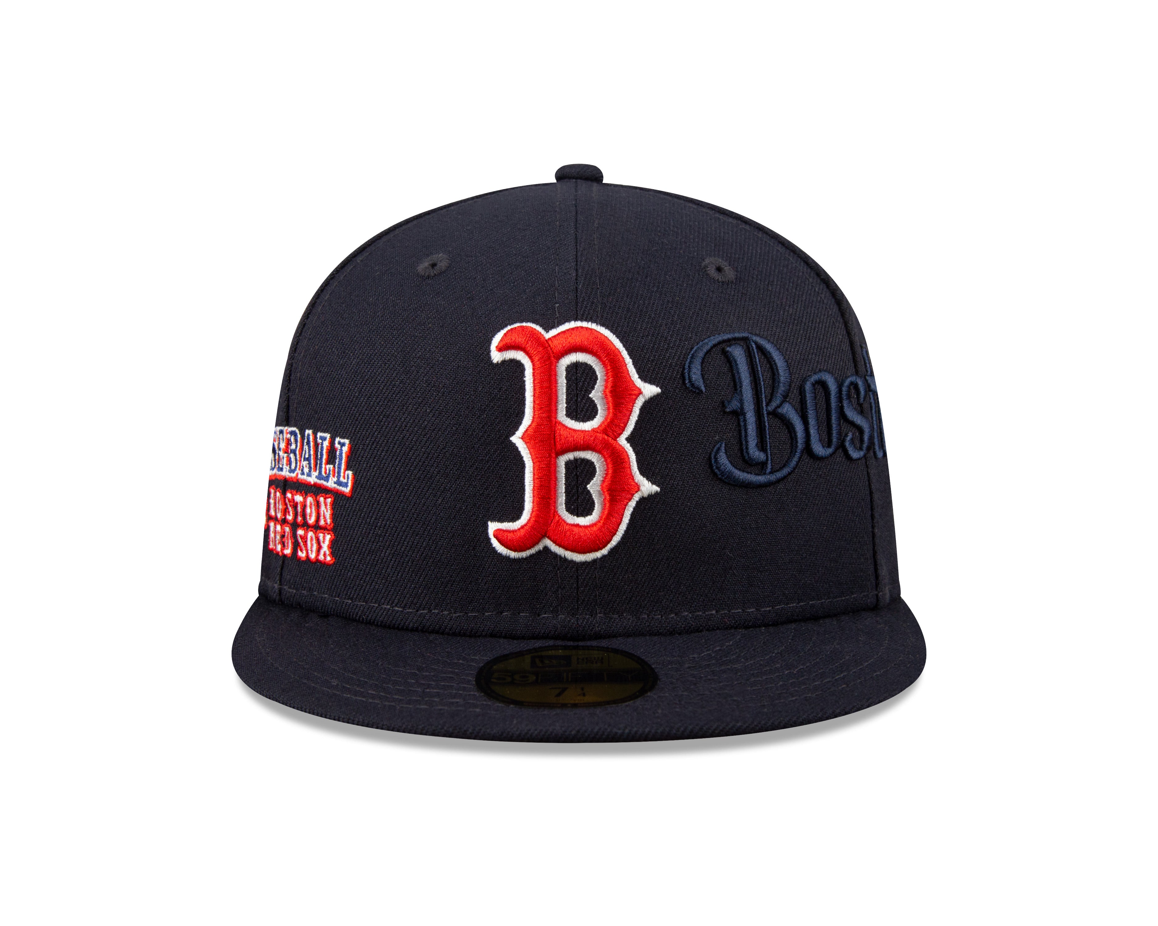 Boston Red Sox Script 59Fifty Fitted Cap - Navy