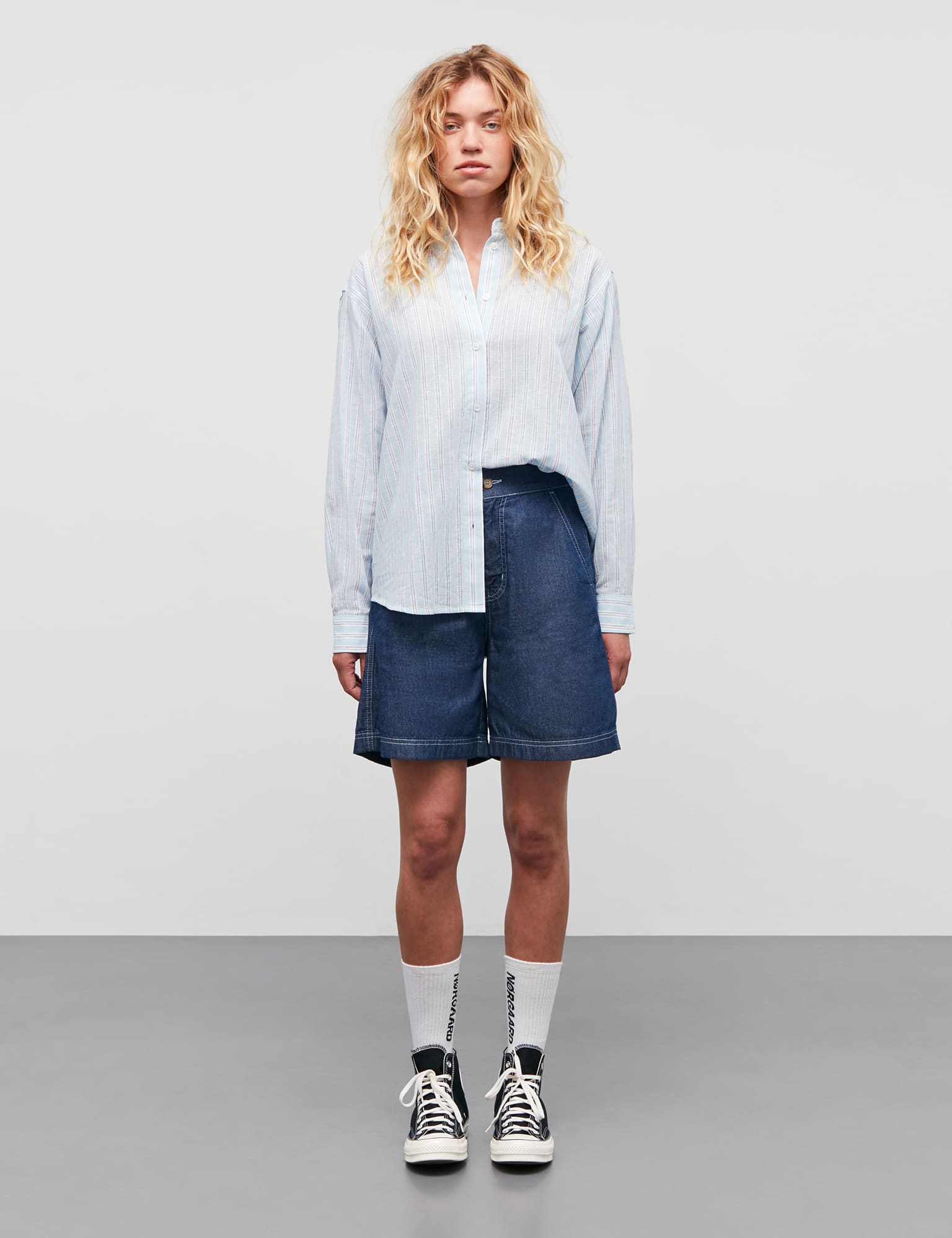 Colin YD Crelly Shirt, Pinstripe/Powder Blue