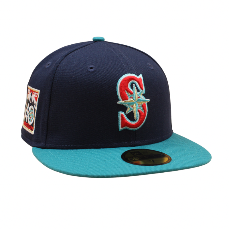 Seattle Mariners Cooperstown 59Fifty Fitted 40th Anniversary - Oceanside Aqua