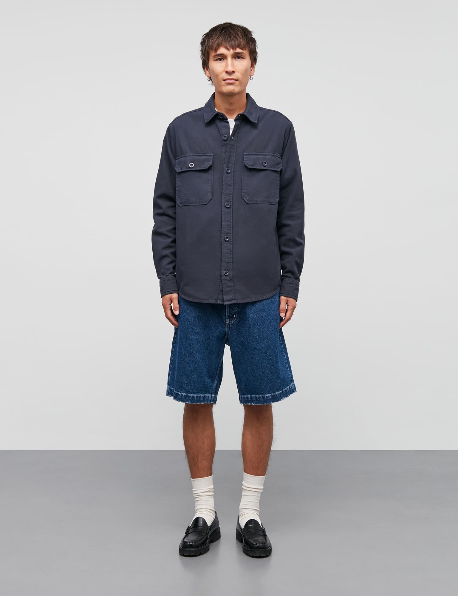Dyed Canvas Skyler Shirt, Parisian Night