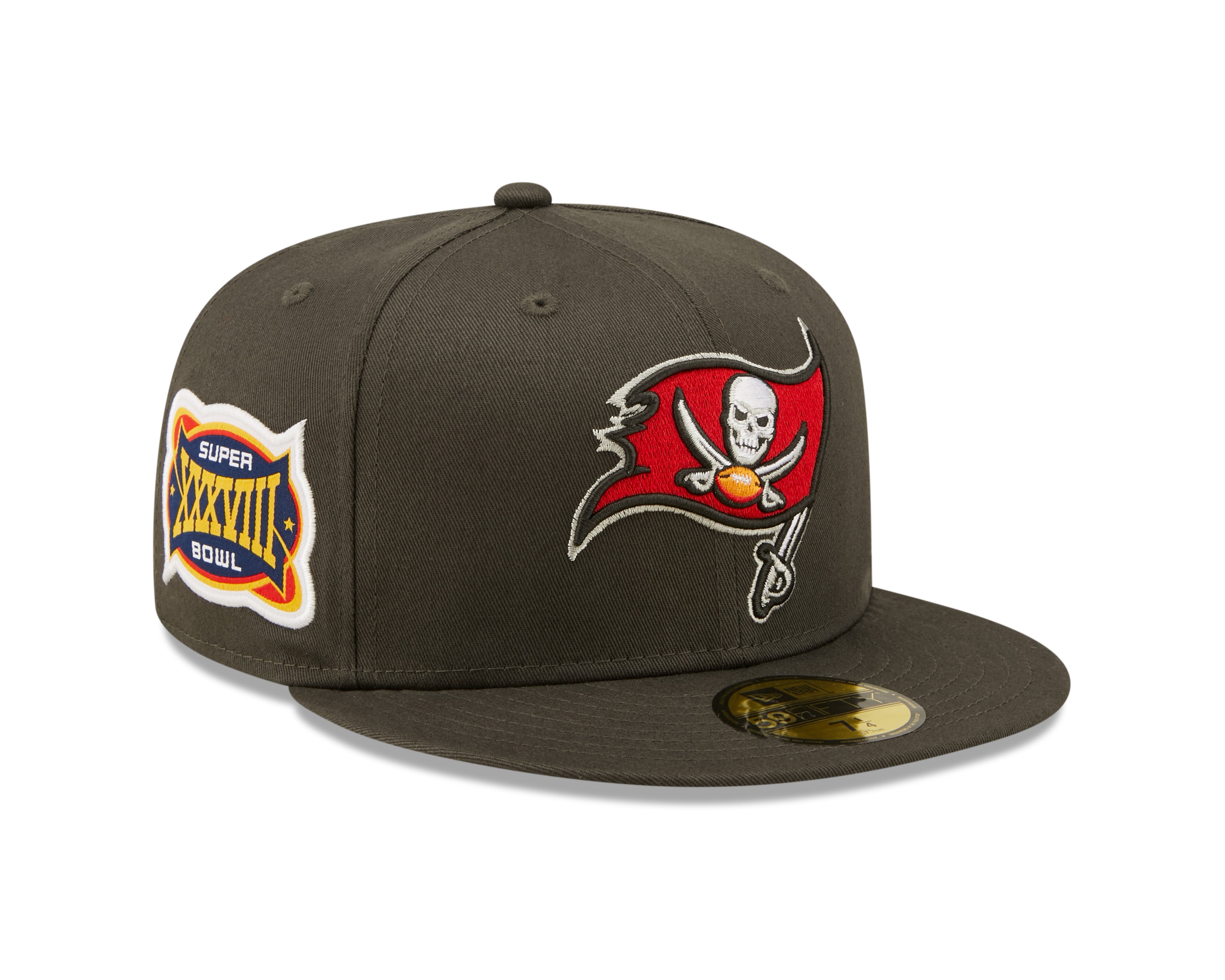 Side Patch 59Fifty Fitted Cap Tampa Bay Buccaneers - Dark Grey Online Hot Salg