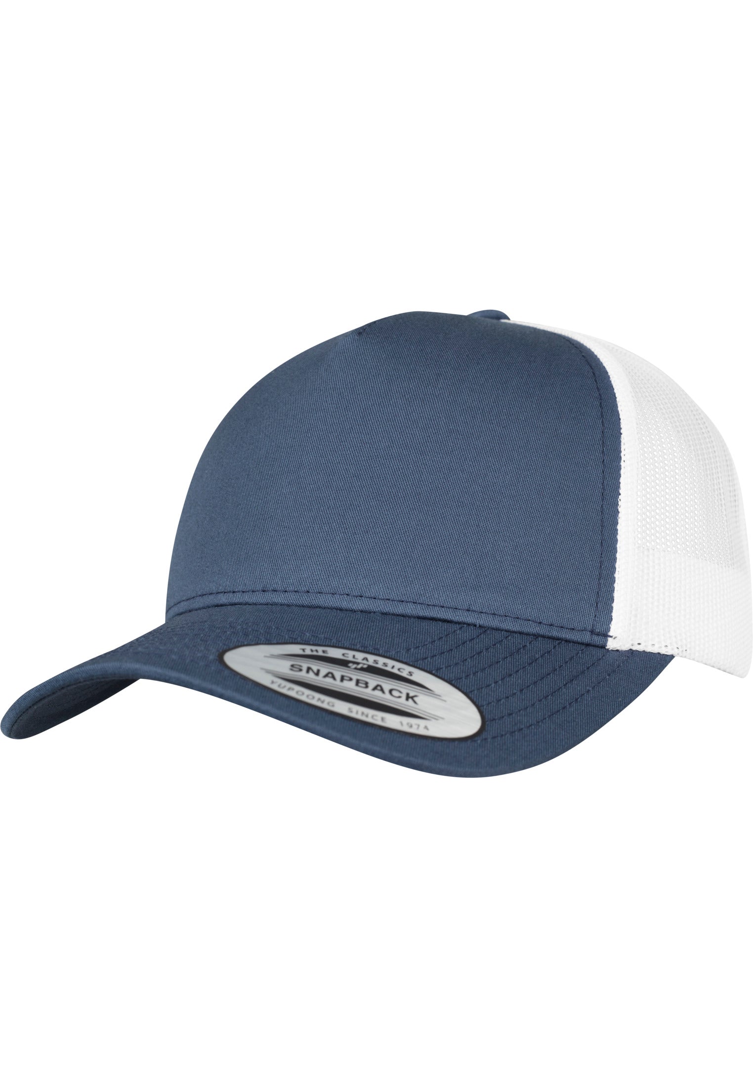 5-Panel Retro Trucker 2-Tone Cap - Navy/White