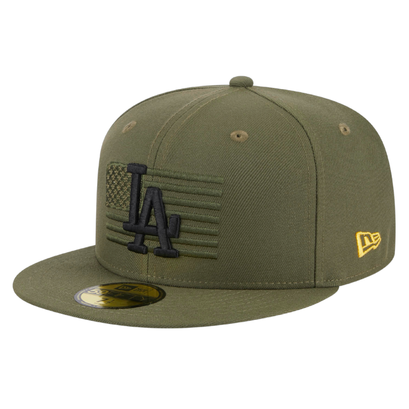 59fifty Fitted Cap Los Angeles Dodgers Armed Forces (2023) - Olive