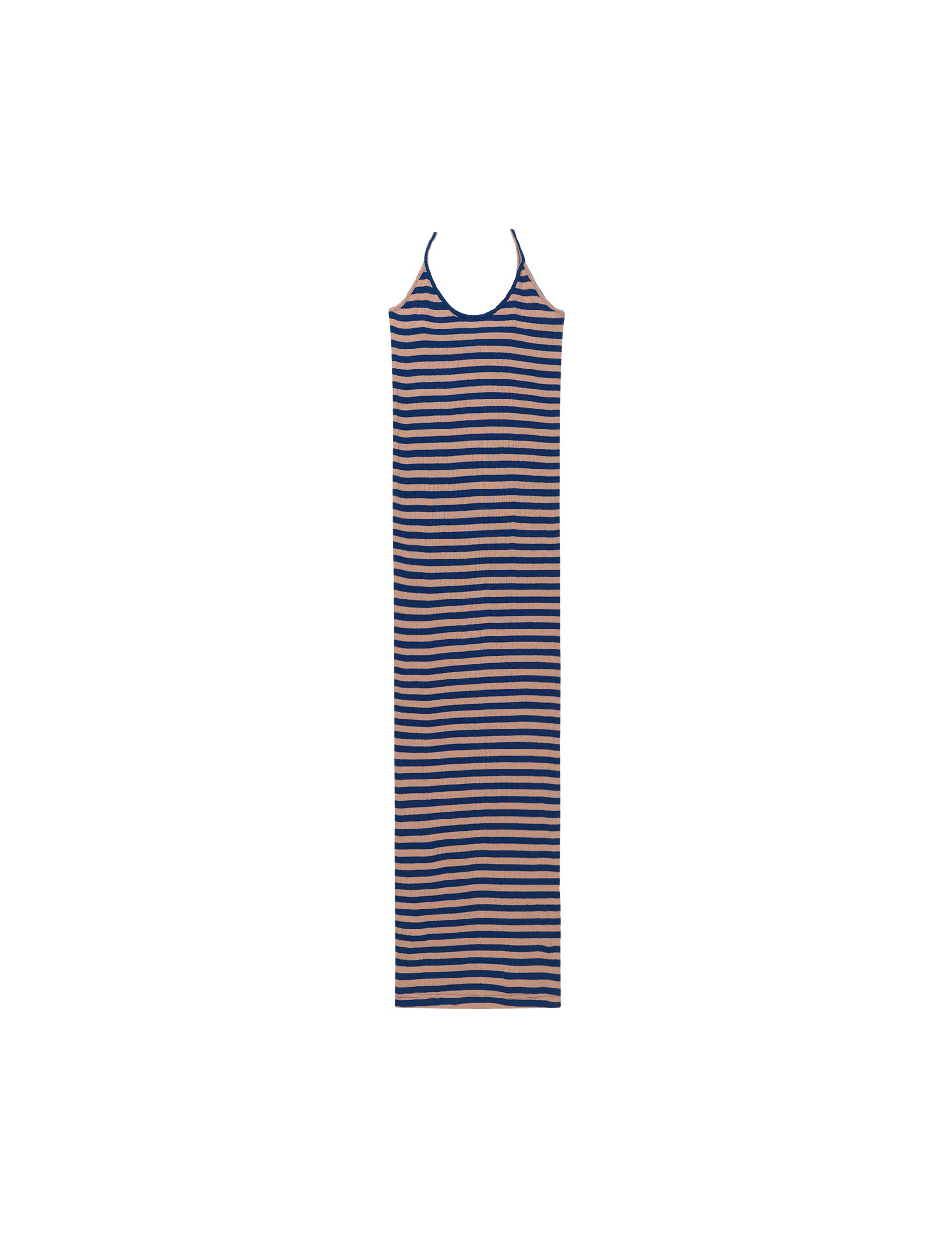 NPS Strap Dress Broadway, Marine/Camel Rabat