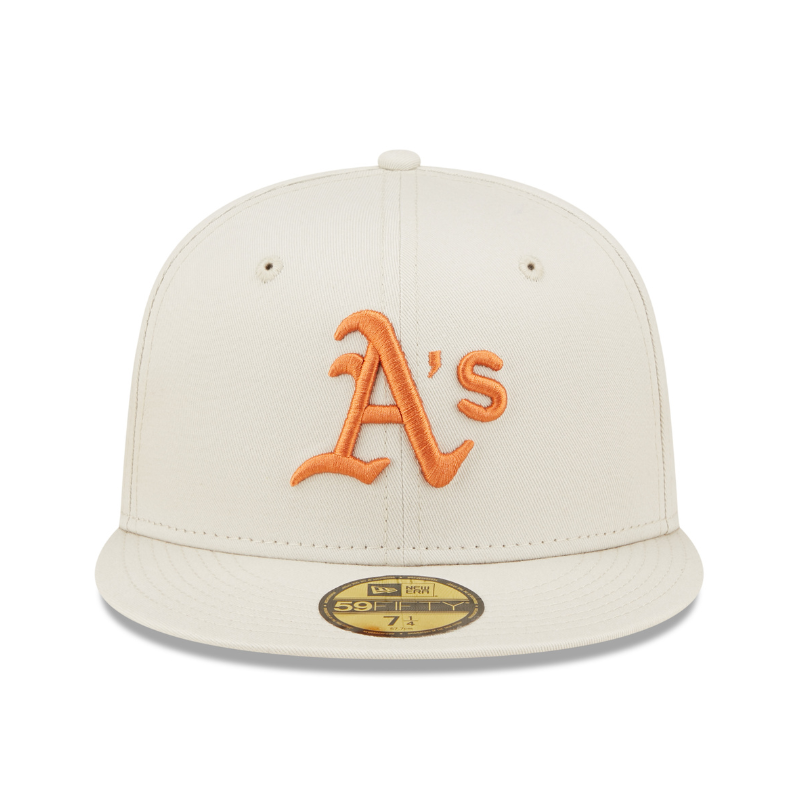 59Fifty Fitted Cap League Essential Oakland Athletics - Stone/Rust