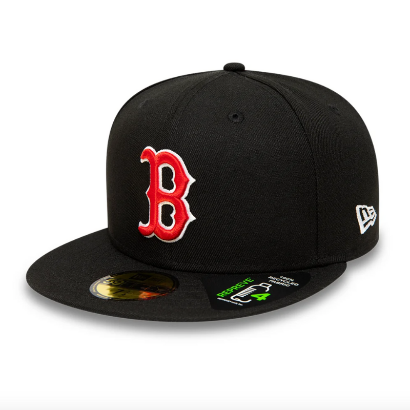 Boston Red Sox Repreve Black 59FIFTY Fitted Cap