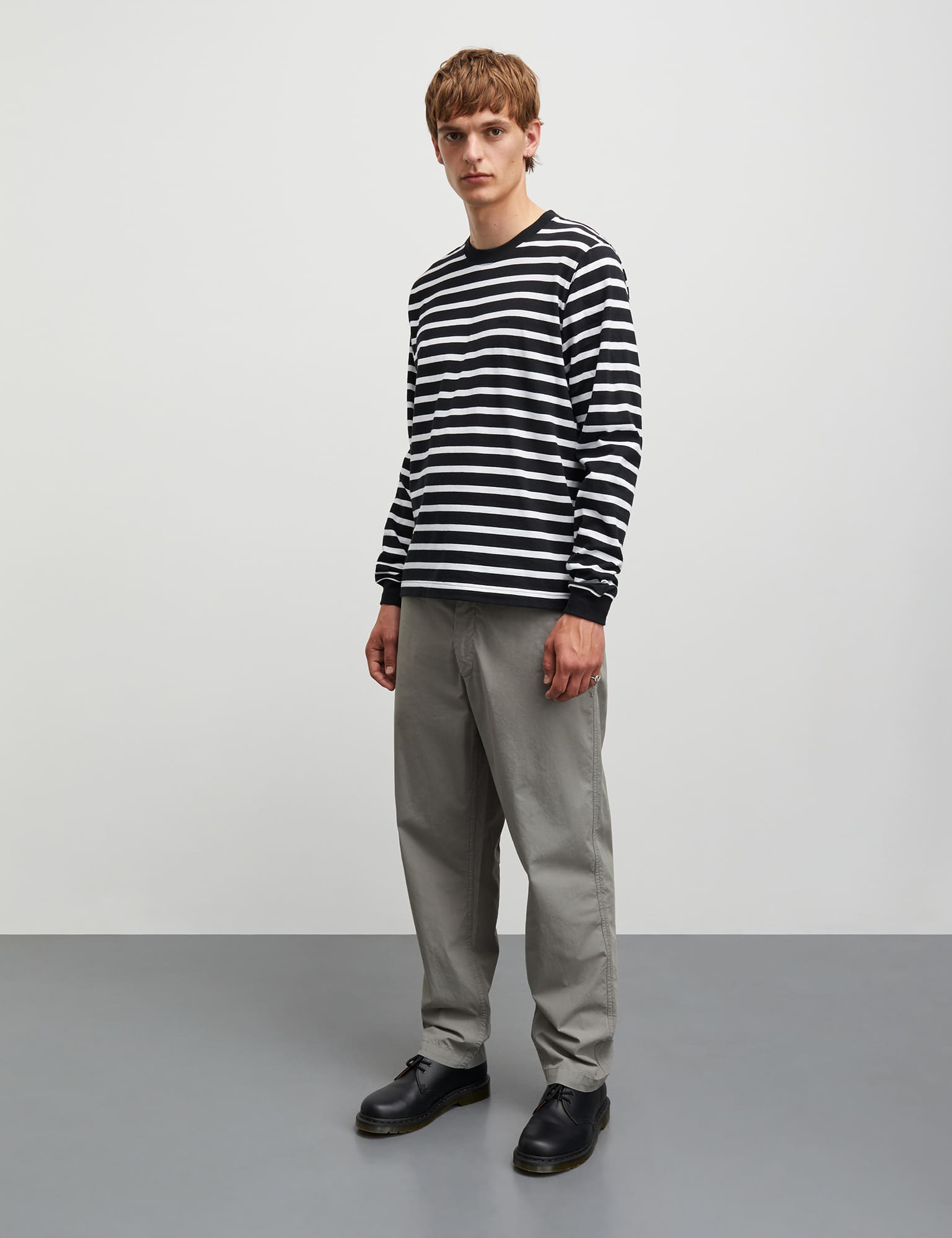 Dyed Poplin Walter Pants, Moon Mist på udsalg