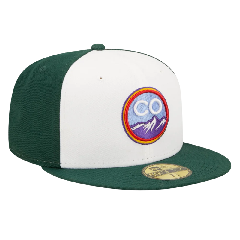 Colorado Rockies 59Fifty Fitted Cap City Connection - Dark Green/White
