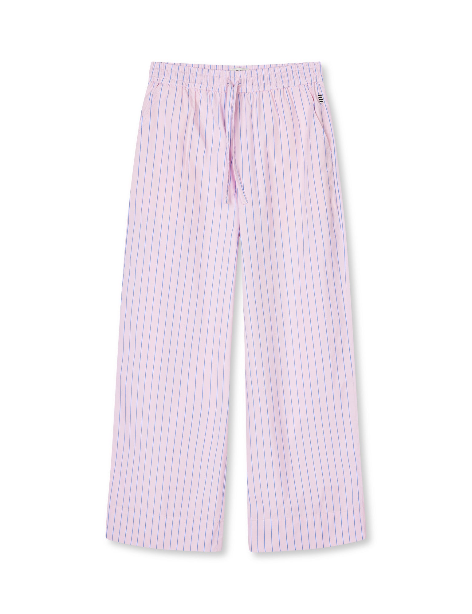 Crisp Poplin Pipa Pants, Pinstripe/Parfait Pink Online salg