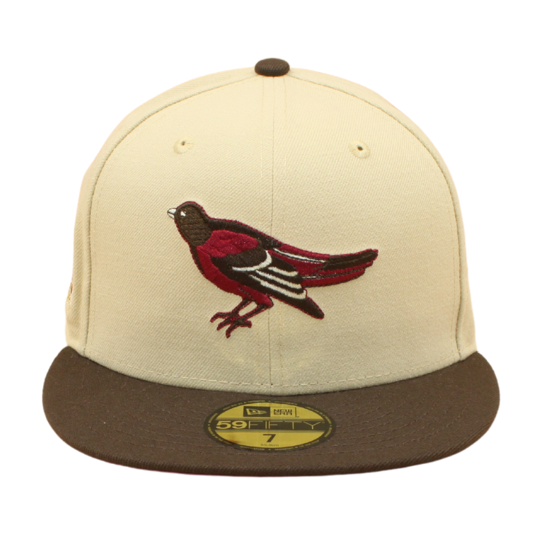 Baltimore Orioles Cooperstown 59Fifty Fitted 50th - Vegas Gold/Brown