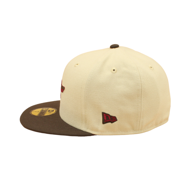 Baltimore Orioles Cooperstown 59Fifty Fitted 50th - Vegas Gold/Brown