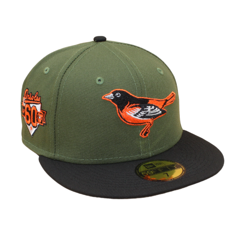 Baltimore Orioles Cooperstown 59Fifty Fitted 60th - Olive